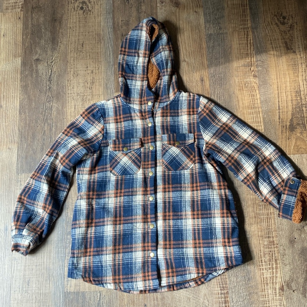 Fuzzy Flannel Jacket